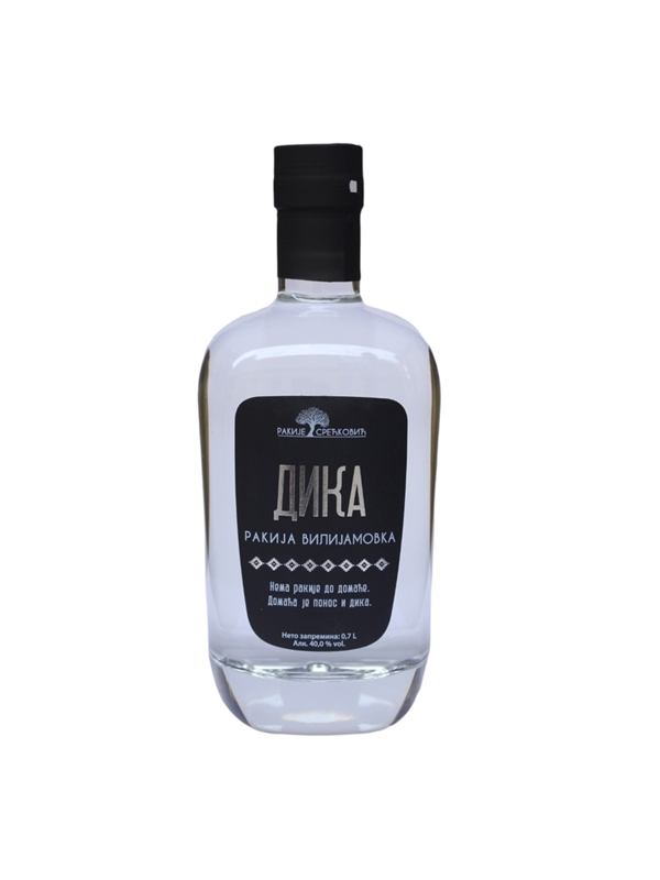 Dika - vilijamovka, rakija od kruške vilijamovke - destilerija Srećković